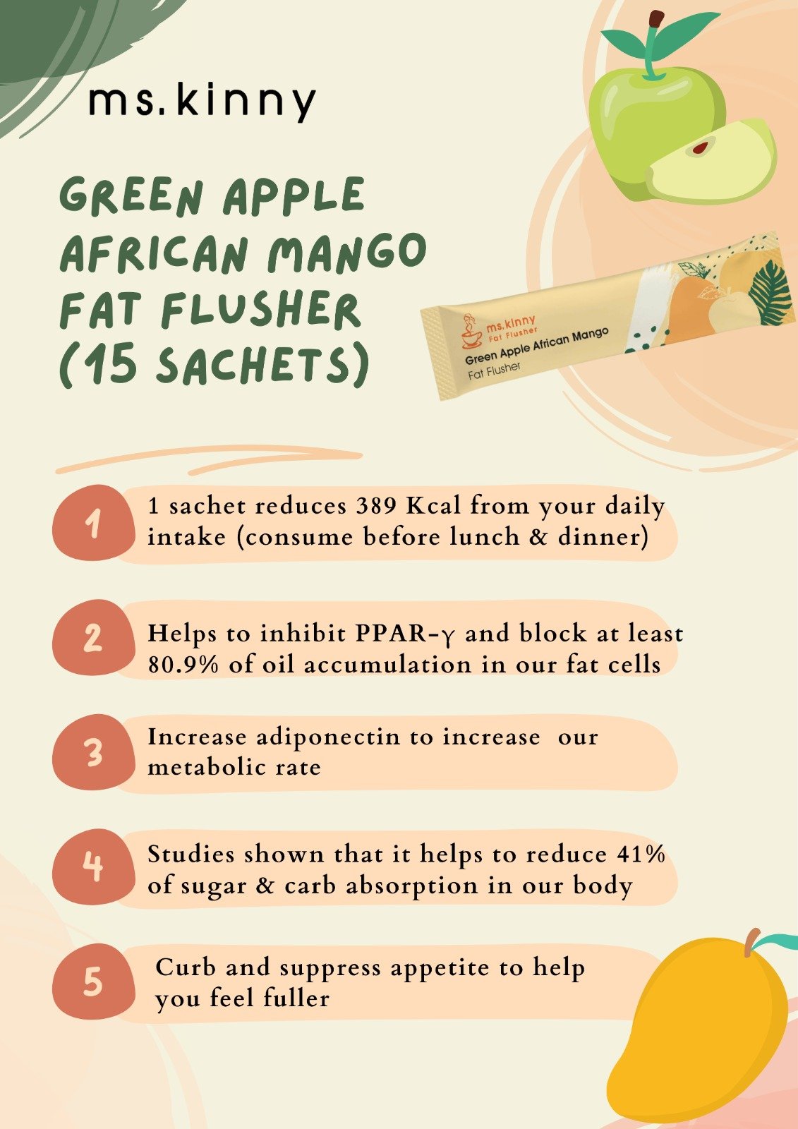 MSK 控脂果凍（青蘋果口味） Fat Flusher Jelly (Green Apple)